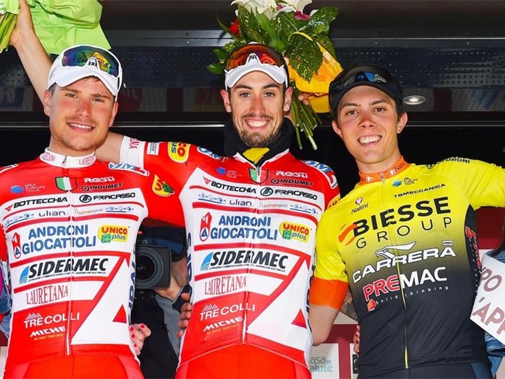 Podio storico per la Biesse Carrera